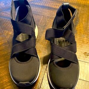 Platform ballerina Velcro sneakers